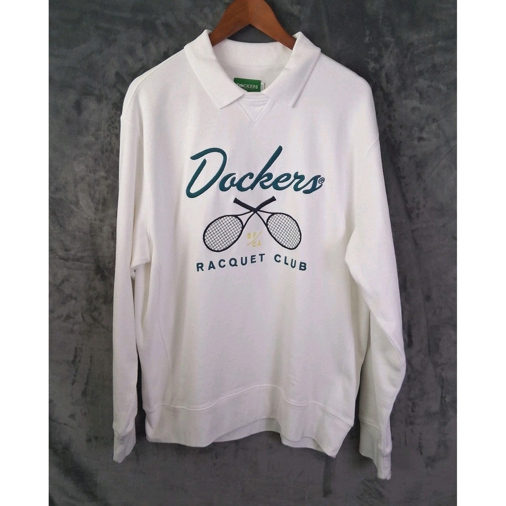 Dockers Retro All Court San Francisco Racquet Ball Club Men's Large Sweatshirt